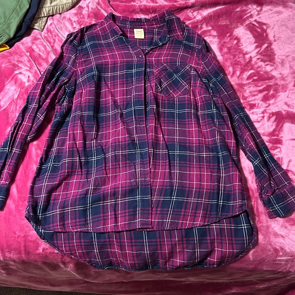 Plaid long sleeves